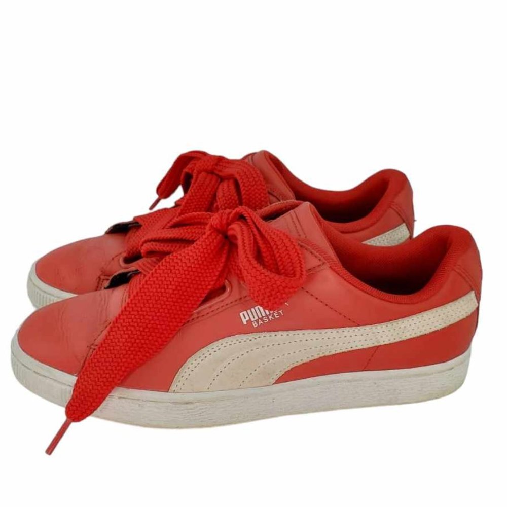 PUMA Basket Heart DE Women's Sz 8 - Red, White